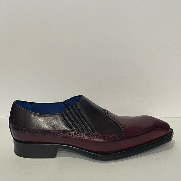 Emilio Franco shoes dressy slip on leather calf burgundy/brown main image 4